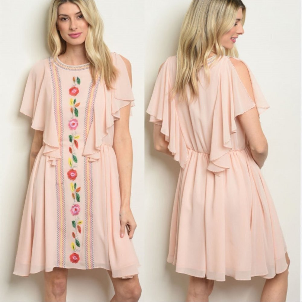EMBROIDERED DRESS
